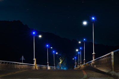 重現大肚山「藍色公路」浪漫夜景!