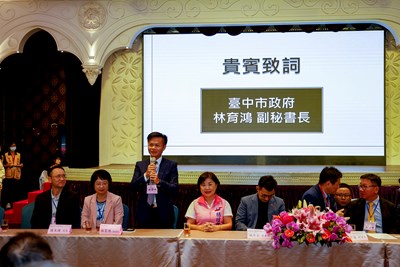 林育鴻副秘書長於會中致詞,感謝支持市政