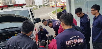 出勤前的車輛行車基本檢查,才能保持執勤時的安全