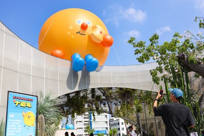 巨型萌獸出沒PARK2草悟廣場!台中國際動畫影展十週年 全新IP餅餅、涼涼吸人潮