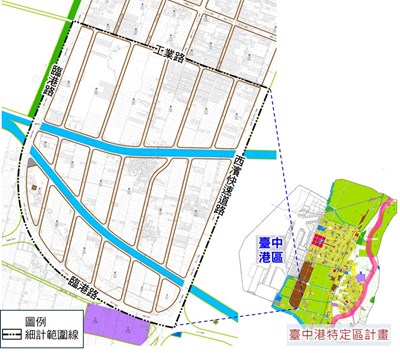 關連工業區第三期細部計畫範圍示意圖