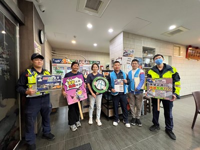 市府交通局與警察局第六分局共同宣導酒後代駕