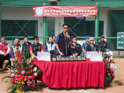 運動局游代理局長出席開幕典禮，感謝慢速壘球發展協會推動慢速壘球運動