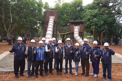 01-后里森林公園「搖籃遊戲場」即將登場！建設局長視察確保如期如質完工！