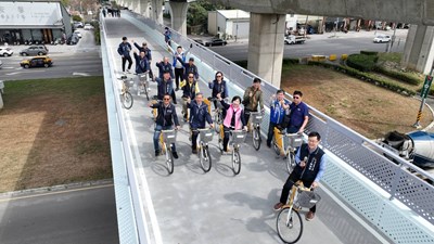 01-7干5萬打造綠空廊道最後一哩路！建設局長：安全、便利、盡情自由騎