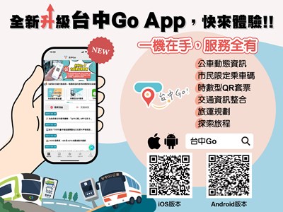 台中Go APP可查詢及時公車資訊也可掃碼乘車，3月21日推出至今會員已超過2萬人_0