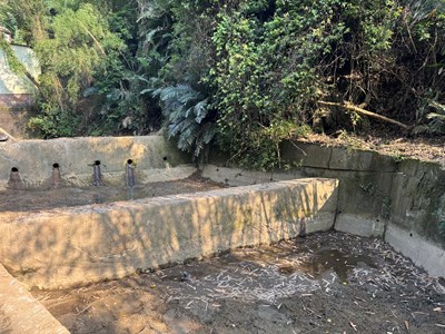 臺中市豐原區翁子里師範街65巷國家教育研究院後山野溪沉沙池清淤後