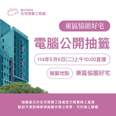 東區恊園好宅 56電腦抽籤