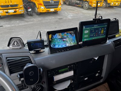 北區清潔隊垃圾車內畫面