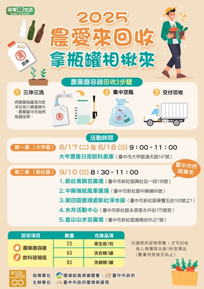 農愛來回收拿瓶罐相秋來