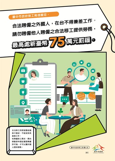 請勿非法聘僱外國人工作