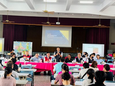 消防局戴峻焜副局長擔任本兵棋推演場次市府帶隊官