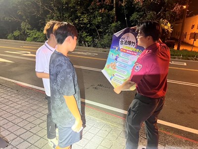 一江橋、新舊光興隆橋沿岸,向群聚的外籍移工施放爆竹煙火安全宣導_0