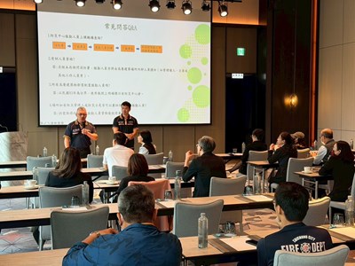 台中市消防局對消防法令進行說明