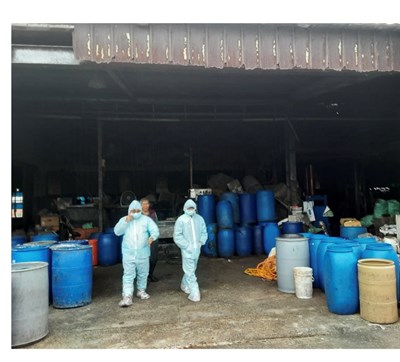 環保局會同農業局進行養豬場現場稽查 (1)