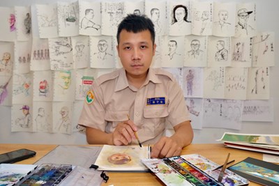 退役前留下珍貴禮物！ 西屯替代役男揮灑藝術才華 為地方增添溫暖記憶