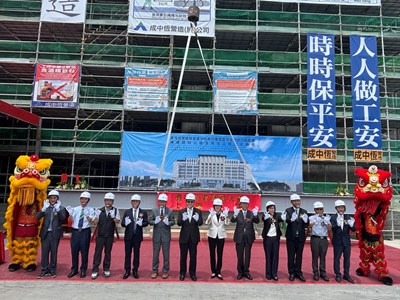 臺中地區檢察大樓上梁典禮上梁合影01