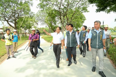 花博豐原園區軟埤仔溪水域工程完工 林市長：打造水岸花都典範