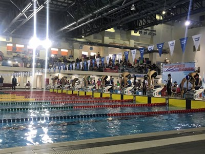 108年台中市議長盃游泳錦標賽在北區國民運動中心舉行