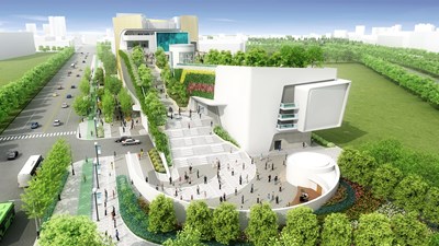 中台灣電影中心與國漫館合建案 建築外觀模擬圖1
