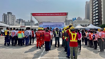 北屯區辦理水災防汛地震實兵演習