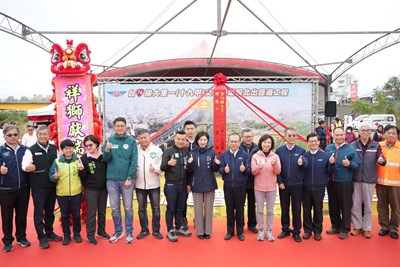 經數月溝通取得用地!台74線十九甲增設北出匝道動土 王副市長:幸福城市打造幸福公路