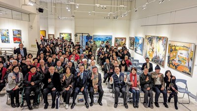 林金田創作邀請展開幕活動別開生面,眾多藝文界人士均到場祝福
