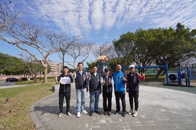 建設局針對大甲美人山營區漆彈運動場東側綠地進行整建,1月31日已完工啟用