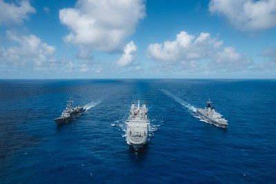 海軍新一代兵力軍艦「磐石軍艦」、「成功軍艦」及「迪化軍艦」,3月22、23日停靠台中港