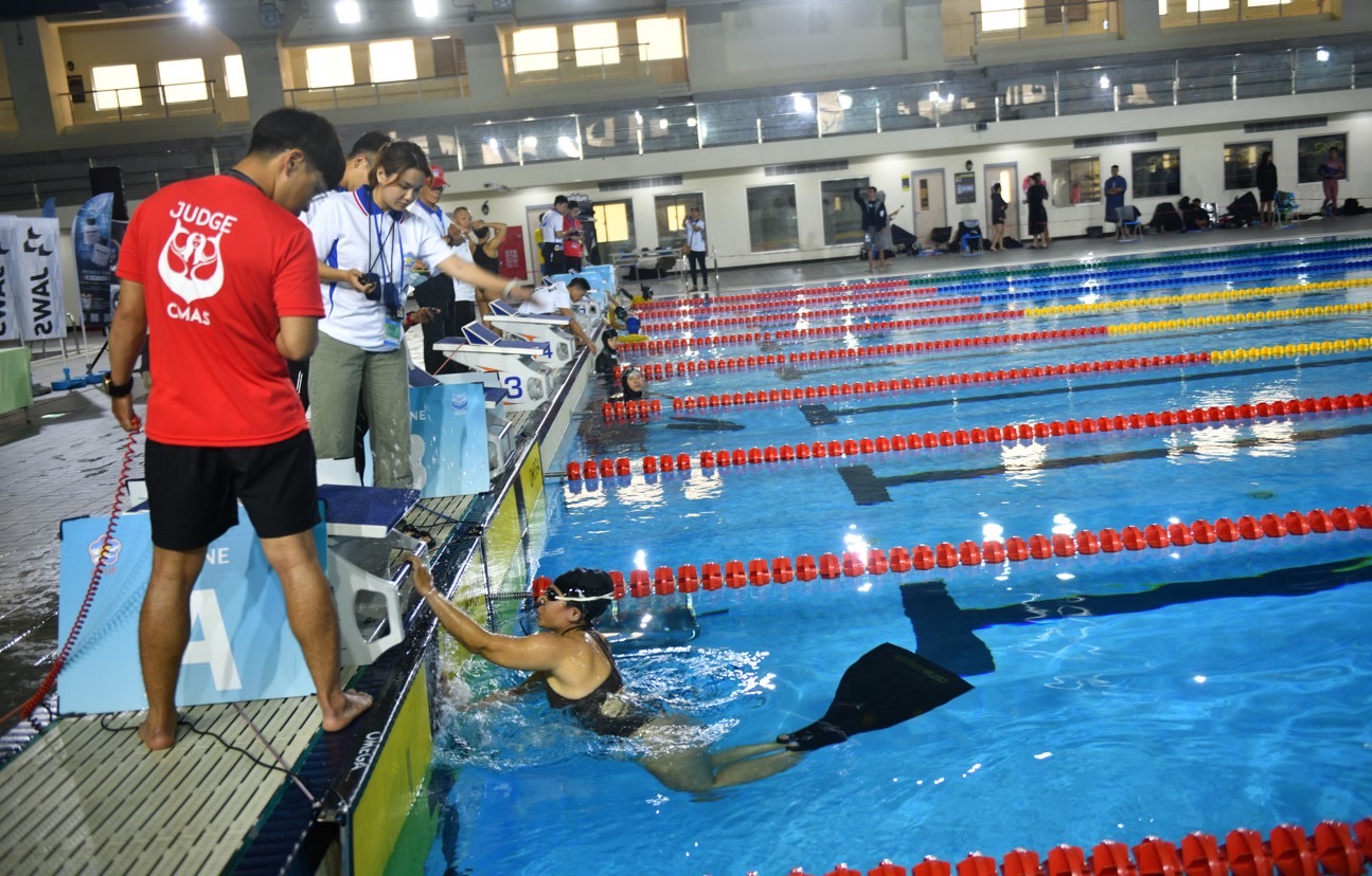 全國自由潛水室內錦標賽台中北區游泳館登場 菁英泳將競逐國手資格