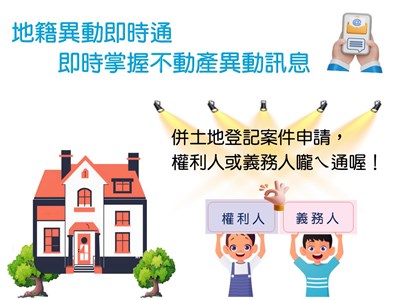 地籍異動即時通,升級防詐真輕鬆