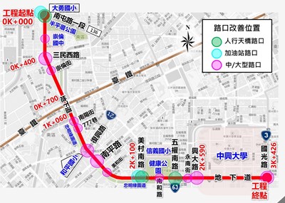 01-人本交通環境大升級!中市忠明南路第一階段燙平工程啟動