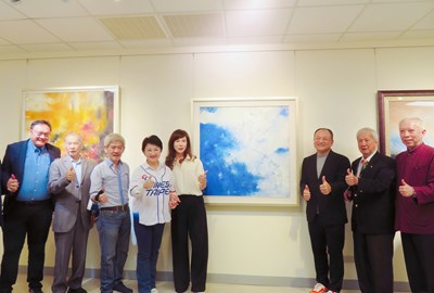 劉素如油畫創作展23日辦理開幕式盧市長到場致意
