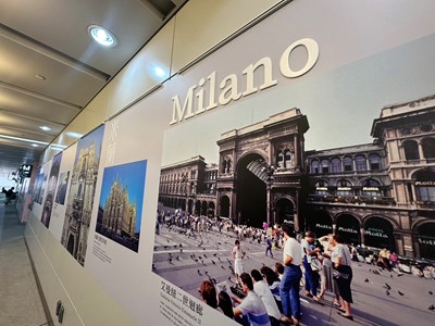 歐洲建築攝影展在中捷3處車站藝文廊各有展出主題。