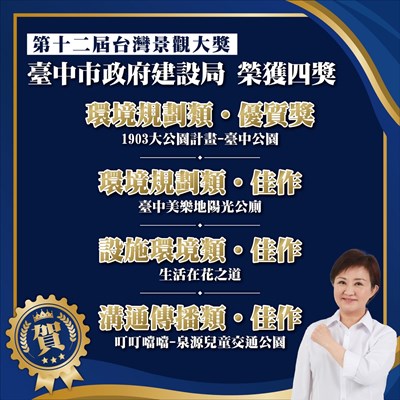 01-閃耀佳績!中市建設局榮獲四座台灣景觀大獎 引領城市綠意新風潮_0