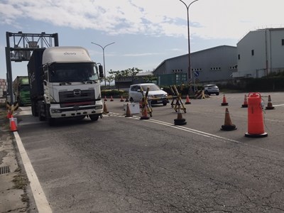 執行道路實車遙測作業(臺中港)