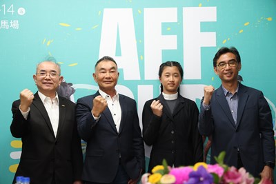 體育署主秘呂忠仁、馬術協會理事長許安進、運動局長游志祥、中華隊國手郭家凝出席