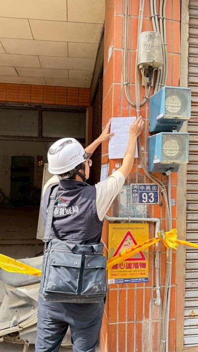 清水塌陷建築物公告停止使用 開放住戶限期搬家 (5)