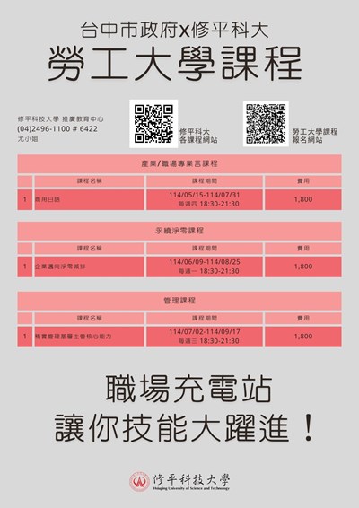 在地培力 全力支援!中市勞工大學陪伴勞工面對關稅衝擊 (1)
