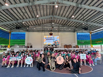 臺灣青年管樂團於大里區光正國中校園宣傳青年席位_0