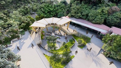 01-舒適登山新地標!中市大坑觀音亭休憩平台預計7月底完工_0