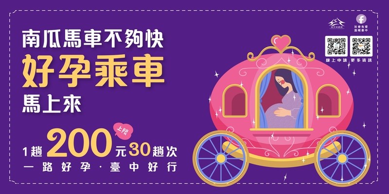 臺中市孕婦乘車補助(另開視窗)