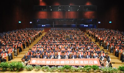 中市府召訓342名備役替代役,強化EMT-1救護技能與民防量能