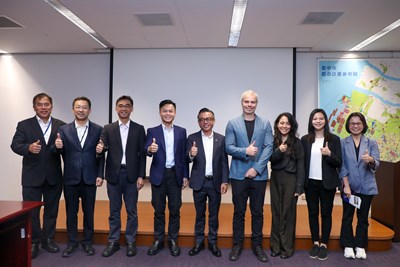 澳洲辦事處副代表林明皓及澳洲建築設計公司Populous拜會中市府 林副秘書長盼深化交流