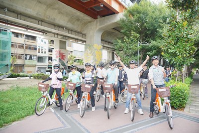 01-「騎」出台中新綠意！黃副市長：暢遊綠空廊道感受城市魅力！_0