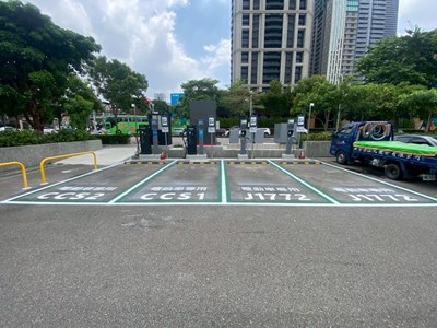中市積極推動公有停車場充電設施設置