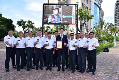 中陽集團捐贈一座超大尺寸LED電視牆予臺中市政府消防局_0