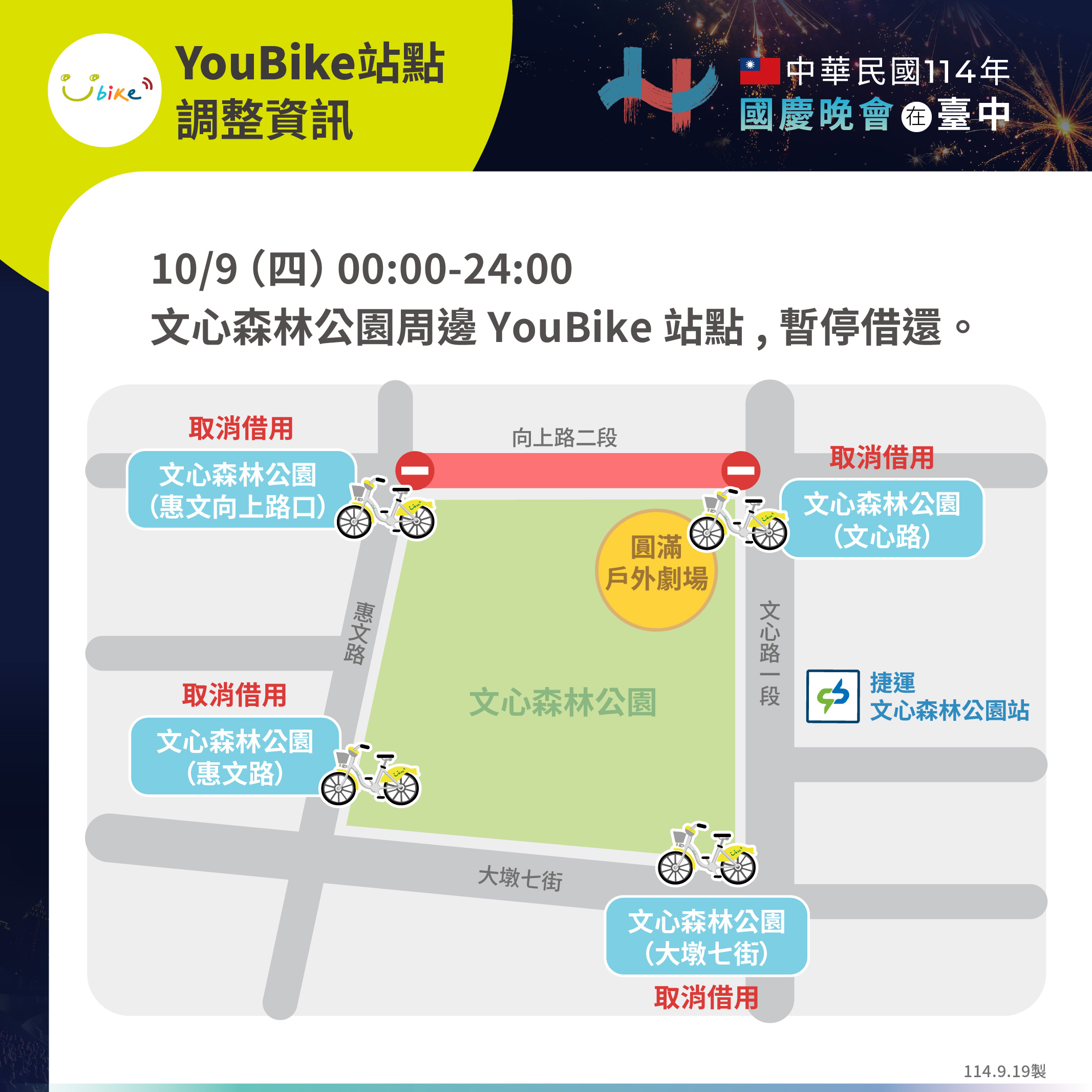 YouBike站點調整資訊