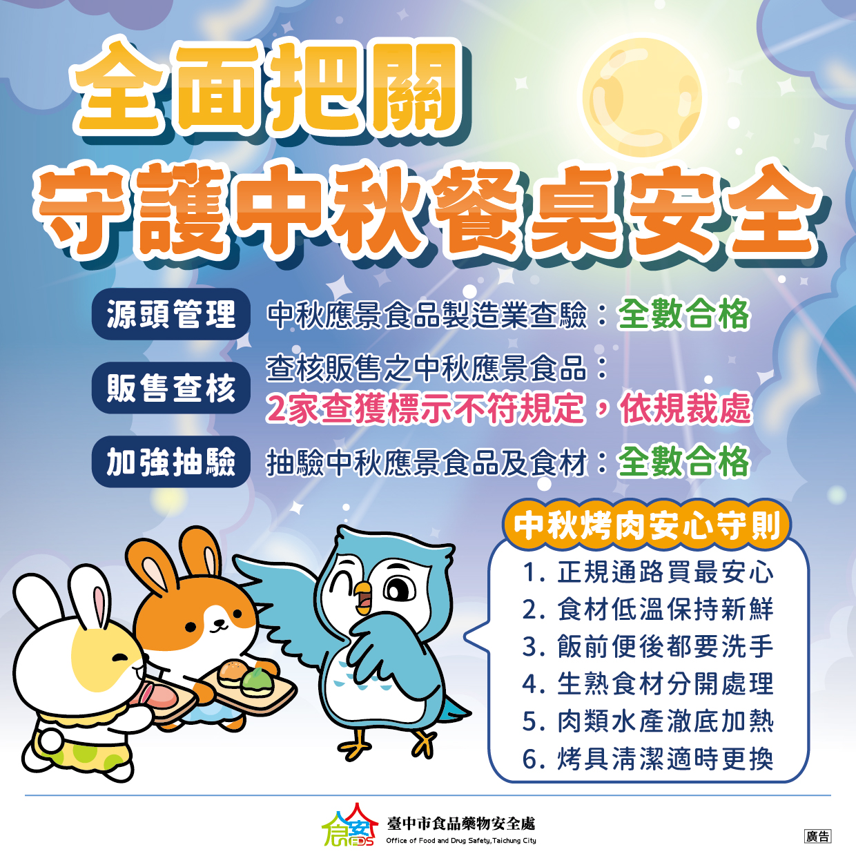 中秋烤肉安心守則