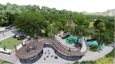01-鰲峰山「谷溜遊戲場」工程衝進關鍵里程碑！全國最多溜滑梯遊具即將進場！_0